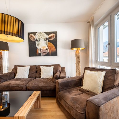 Runde Lampen in Ferienwohnung in Garmisch-Patenkirchen