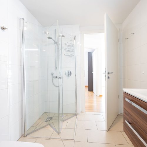 Ebenerdige Dusche in Ferienwohnung in Garmisch-Patenkirchen